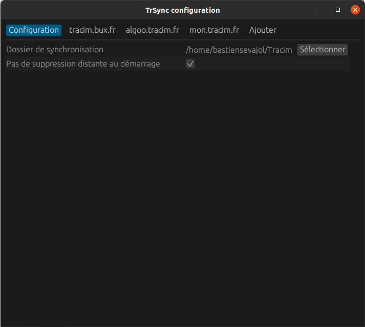 Nouvelle version de TrSync